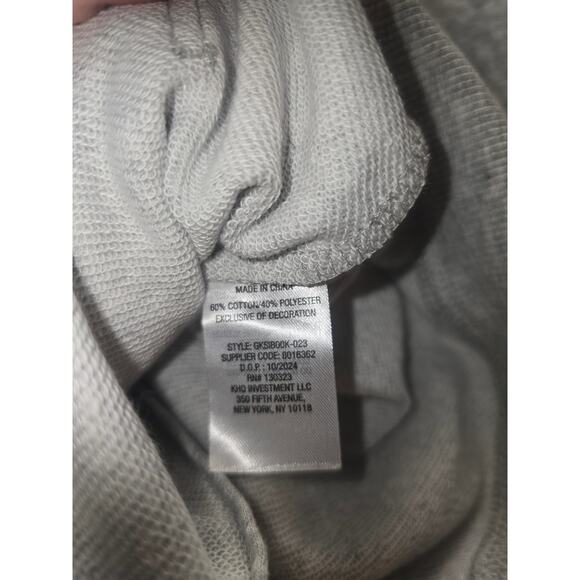 Gap Full Zip Sweater Hoodie Unisex Size 10/12 gray Fleece 6680 - Picture 4 of 5